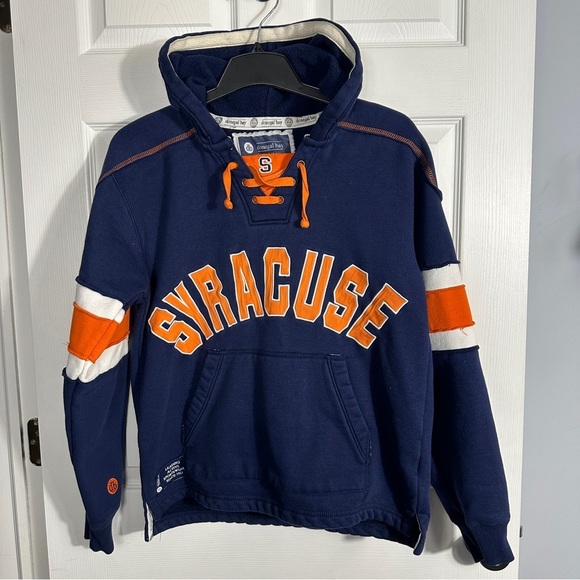 Donegal‎ Bay Syracuse collegiate hoodie, Medium, heavyweight, blue/orange - Picture 1 of 14